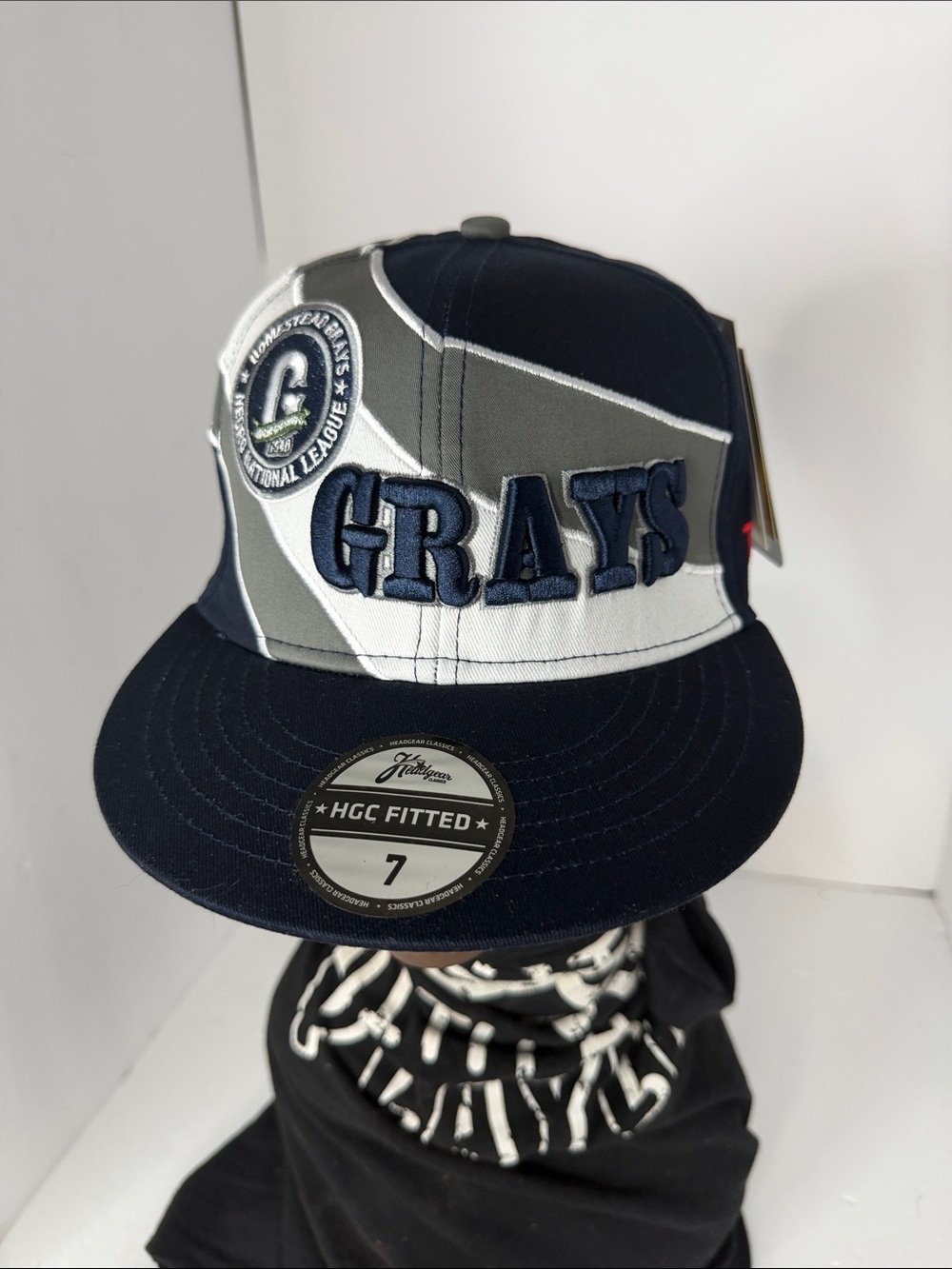 Headgear Classics Homestead Grays Negro National League Fitted Hat Size 7 NWT